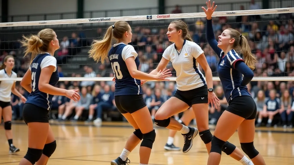Editorial illustration for: Canton tops OFA in four-set NAC West volleyball match