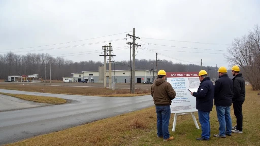 Editorial illustration for: Massena considers code committee as data center proposal advances